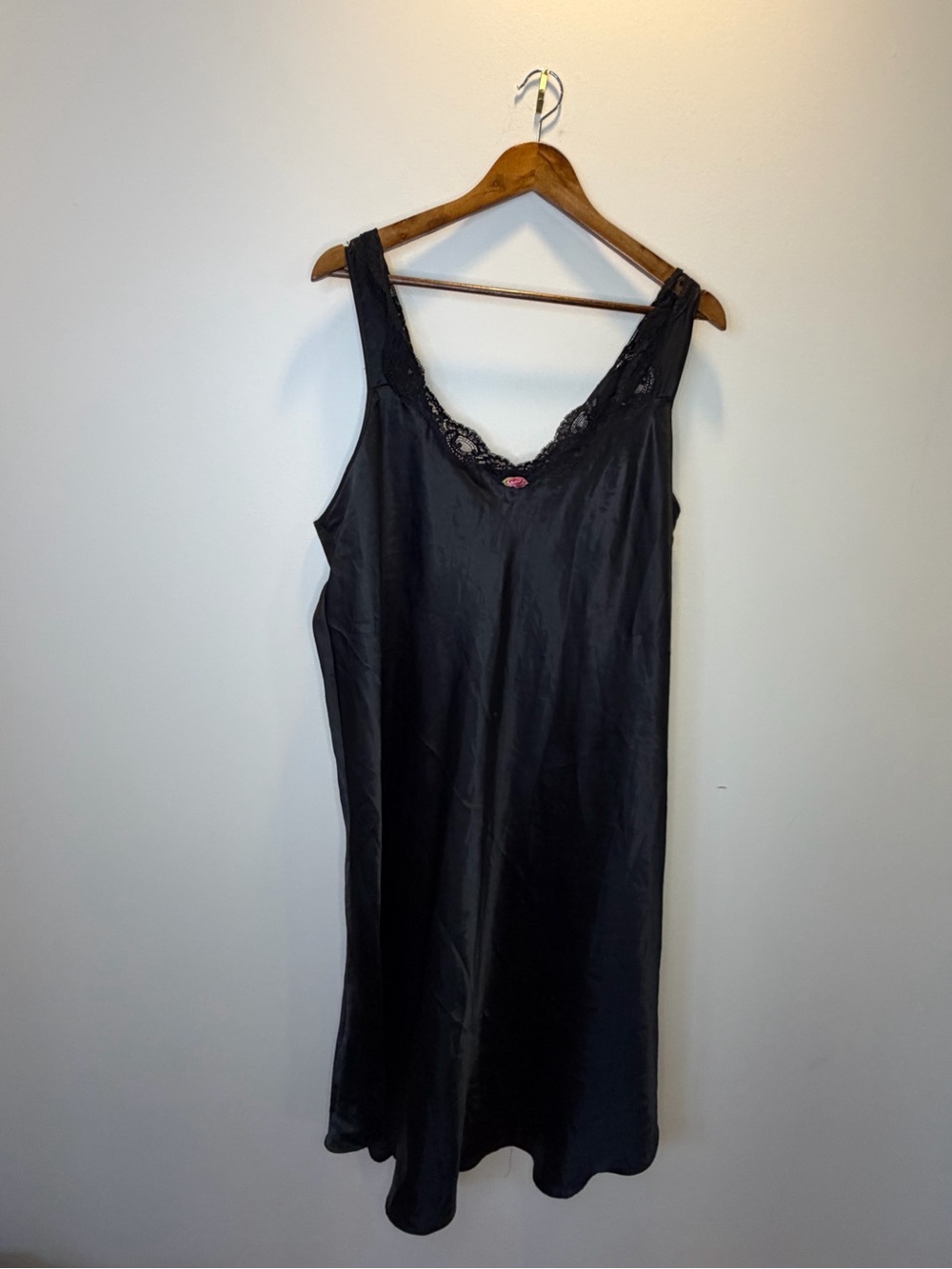 Black Lace-Trim Slip Dress - Women Intimates